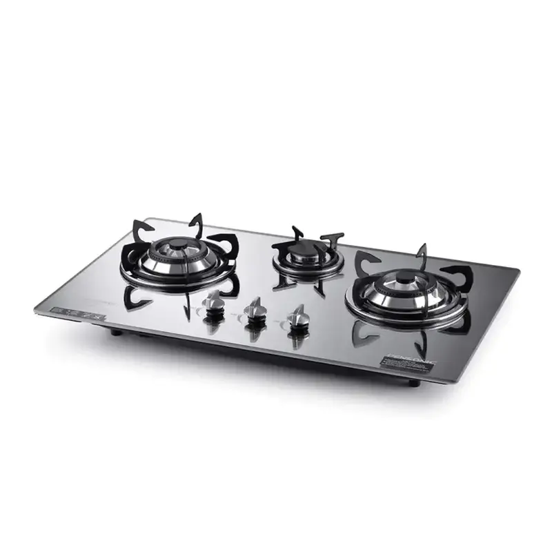 Pensonic 3-Zone Glass Cooktop – 78 Cm White Gas Hob 1