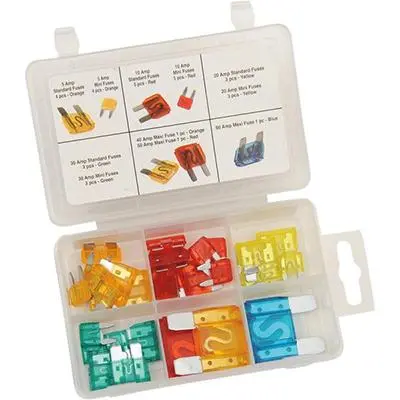 Performance Tool Master Fuse Assortment – 33-Piece Premium Fuse Kit (2402-0140) 1