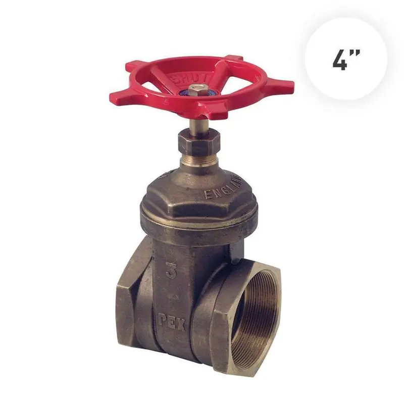 Pex Brass Gate Valve – 4 Inch Full Port 1