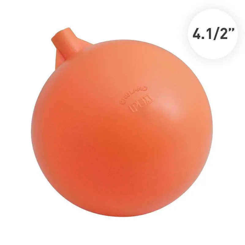 Pex Orange Float Ball Valve – 4.5-Inch Diameter With 5/16-Inch Brass Stud 1