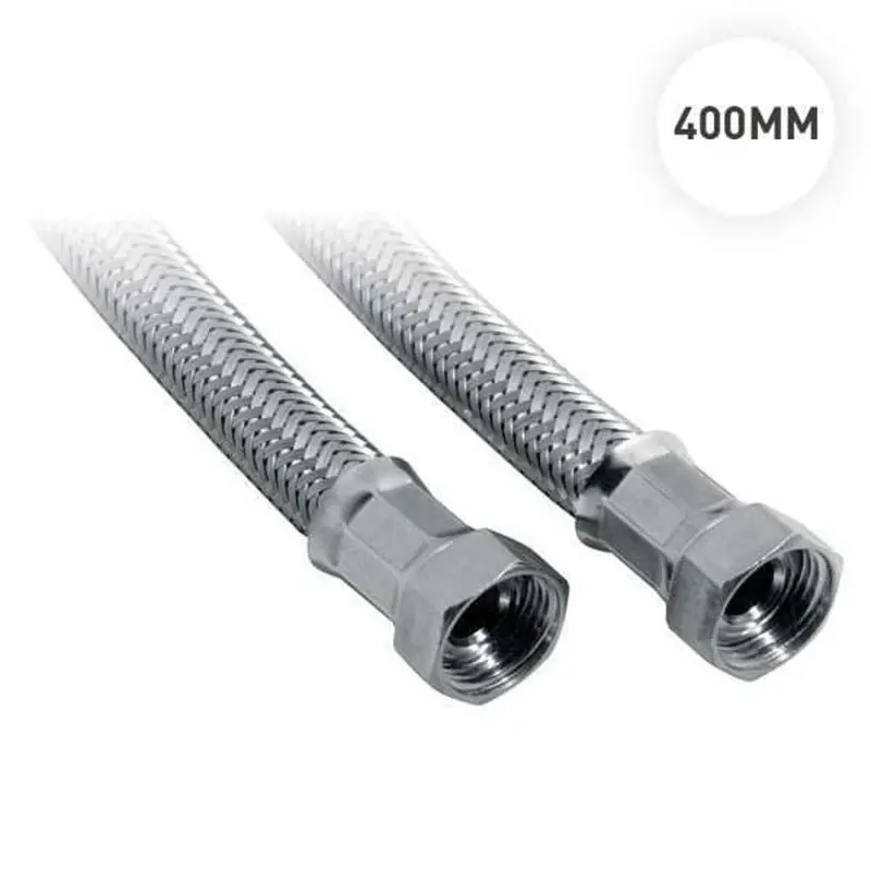 Pex Stainless Steel Braided Flexible Hose – 40Cm Length 1