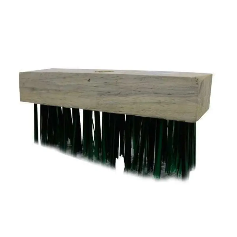 Pinto #348 Green Bristle Hard Deck Brush – 9 Inch Wooden Handle 1