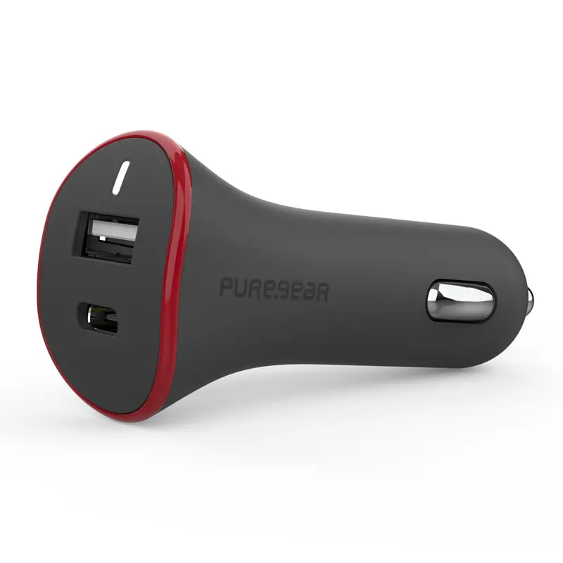 Puregear 47W Dual-Port Car Charger With Usb-A And Usb-C Pd Support 1