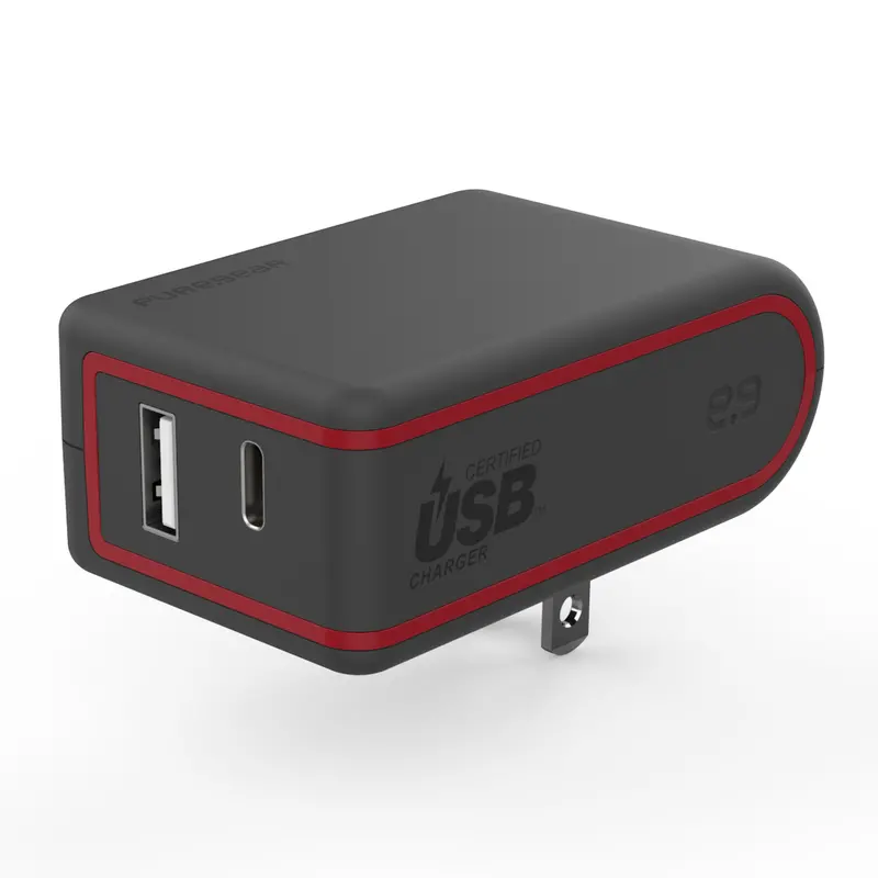 Puregear 57W Dual-Port Wall Charger – Usb-A + Usb-C With Power Delivery 1