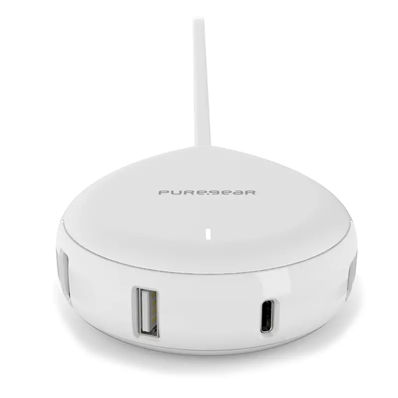 Puregear 60W Usb-C Pd Charging Station – Compact White Power Hub 1