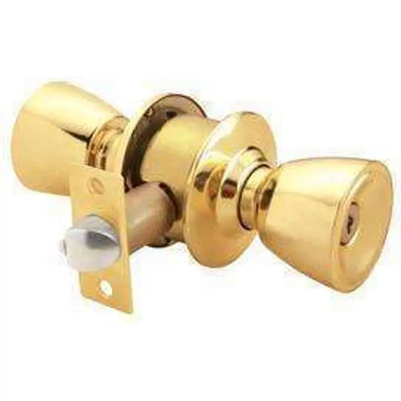 Raider Entrance Door Lock – Polished Brass 1