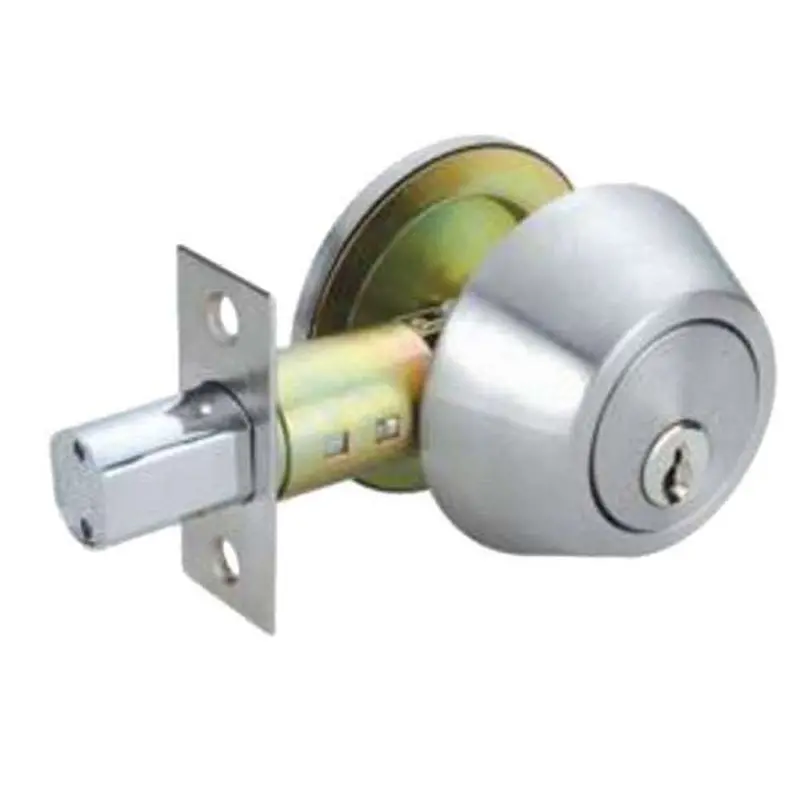 Raider Single-Cylinder Deadbolt Lock – Stainless Steel 1