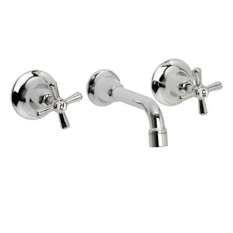 Ram Dorset Bath Faucet Set With Fixings And Flanges – Chrome 1