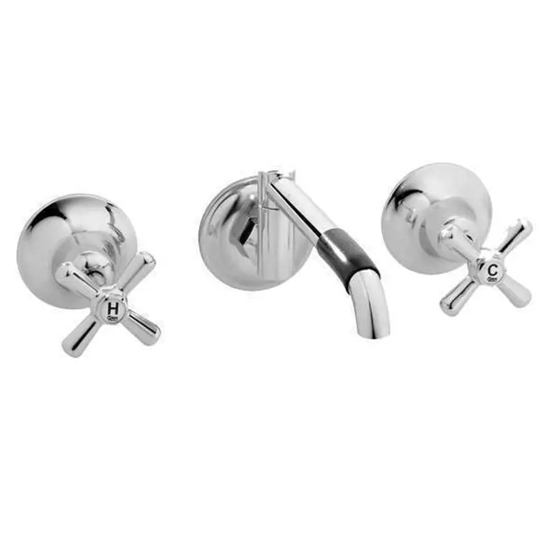Ram Dorset Laundry Faucet Set With Fixings And Flanges – Chrome 1