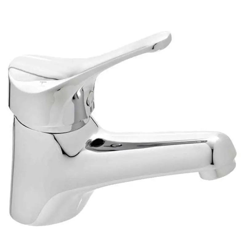 Ram Ridge Fixed-Base Basin Mixer – Chrome Plated, Non-Rotating Spout 1
