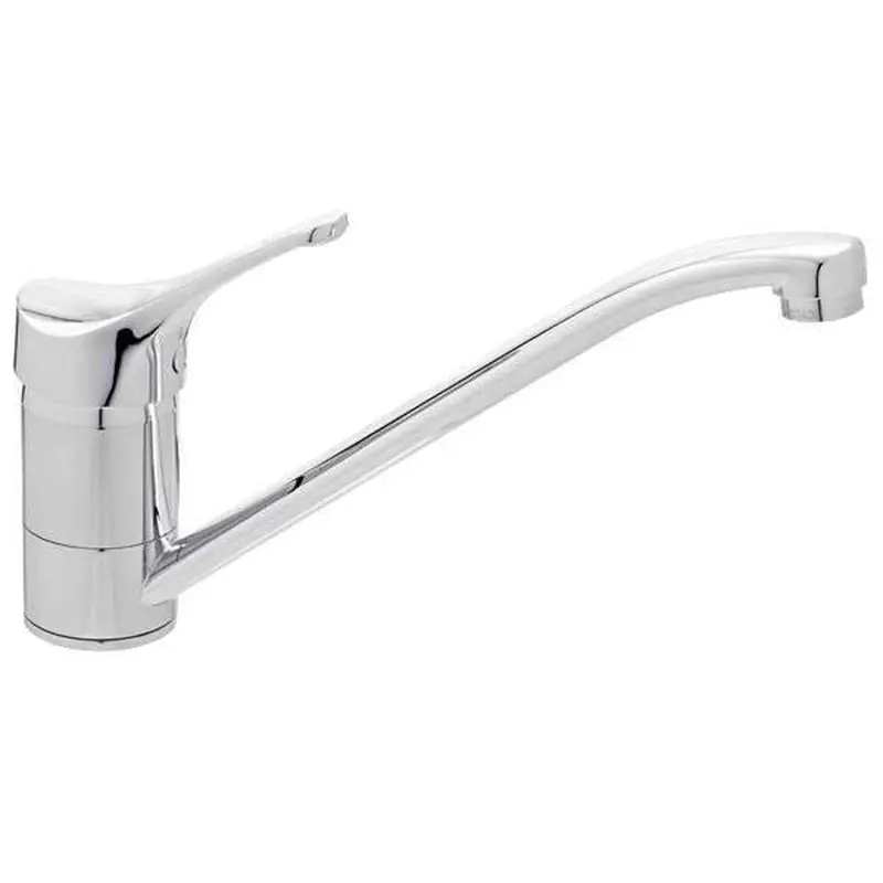 Ram Ridge Lever-Controlled Sink Mixer – 220Mm Spout, Chrome Finish 1