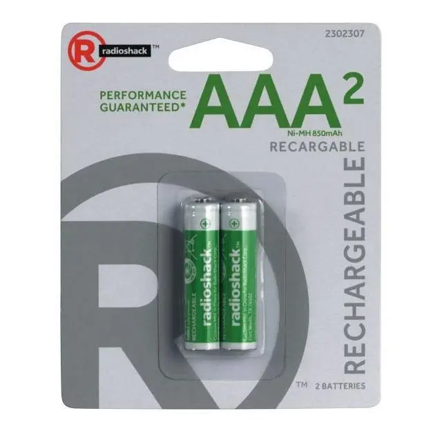 Rechargeable Aaa Nimh Batteries – 2-Pack 1