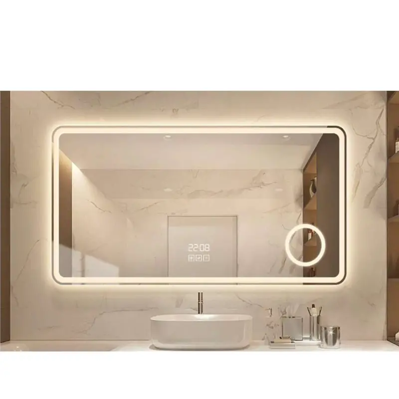 Rectangular Led Illuminated Mirror – 800 × 600Mm Touch-Control Vanity Light 1
