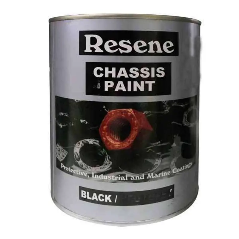 Resene Colorshop Gloss Enamel In Chassis Black – 1L Compact High-Gloss Finish 1
