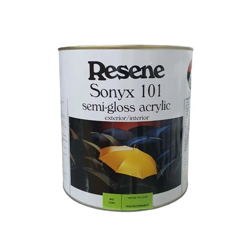 Resene Sonyx 101 Semi-Gloss Acrylic Paint – Mid-Tone Finish, 4 Litres 1