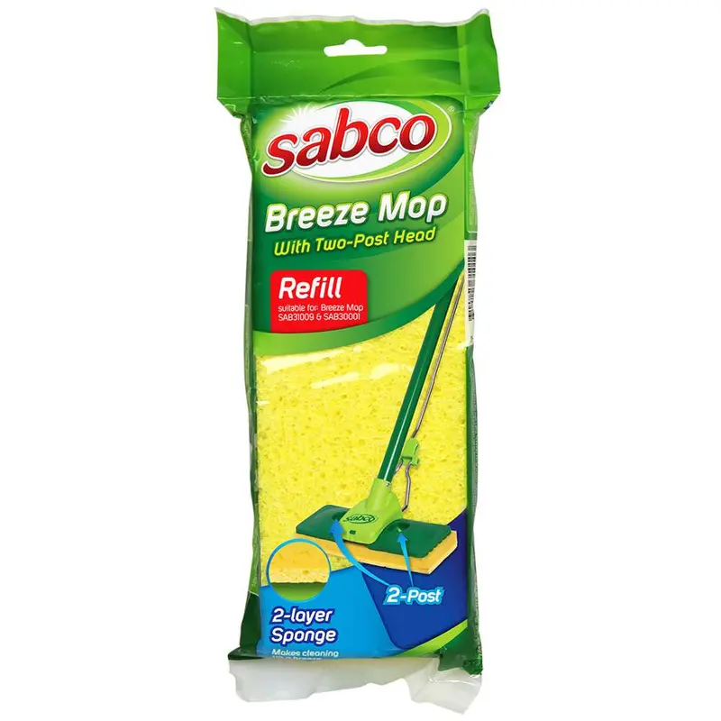 Sabco Breeze 2 Replacement Sponge Mop Heads – 2-Pack 1