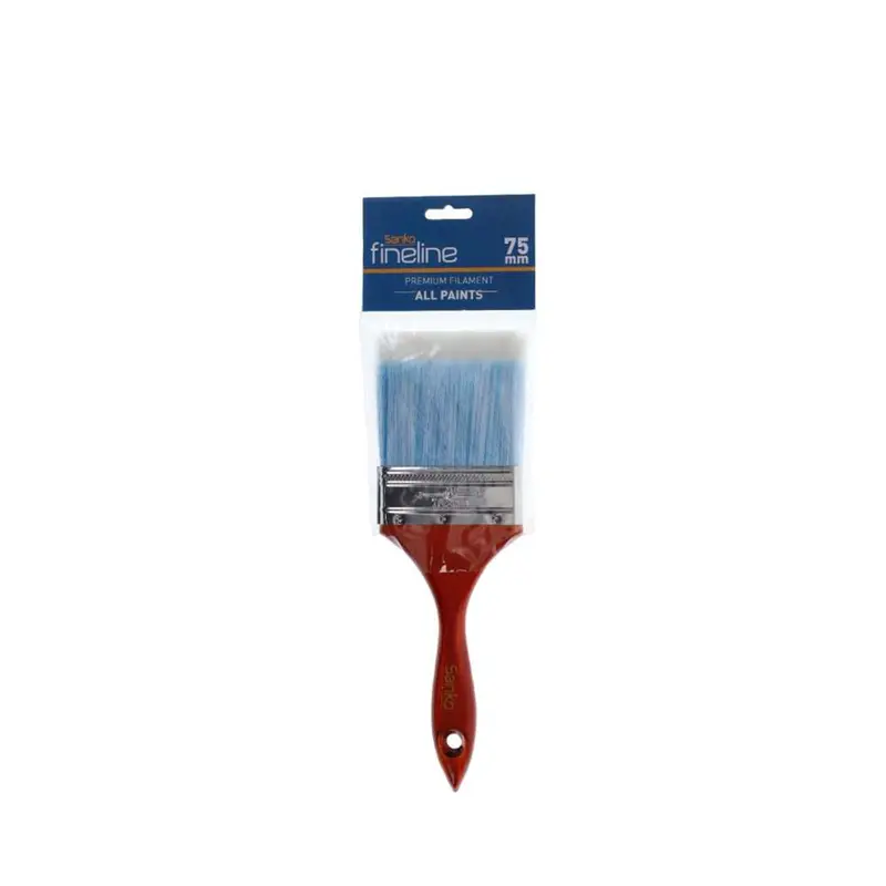 Sanko Fineline Angled Paint Brush – 70Mm Width – Synthetic Bristles For Precision Edging & Detail Work 1