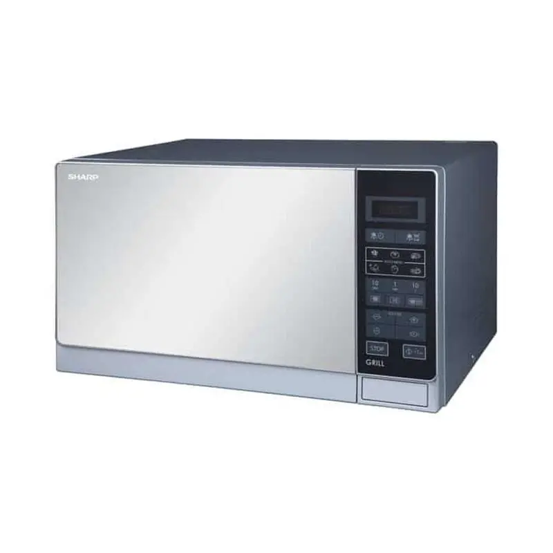Sharp 25L Microwave Oven With Grill Function – Sleek Silver Finish 1