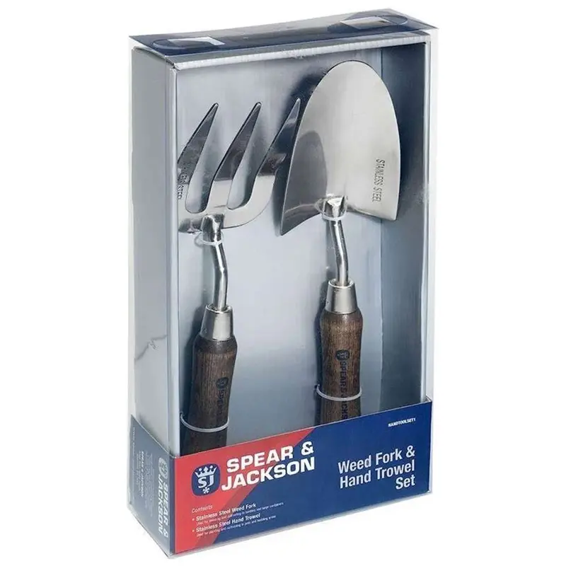 Spear & Jackson Weed Fork & Trowel Combo Set – Two-Piece Gardening Kit 1