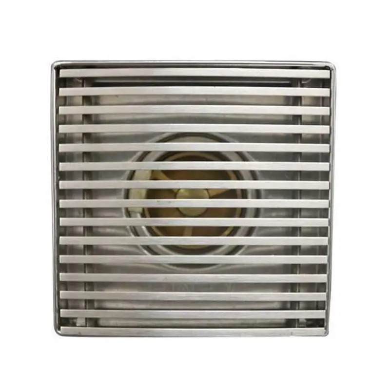 Stainless Steel Square Drain Grating With Inner Fold Edge – 100 X 100 X 18Mm 1