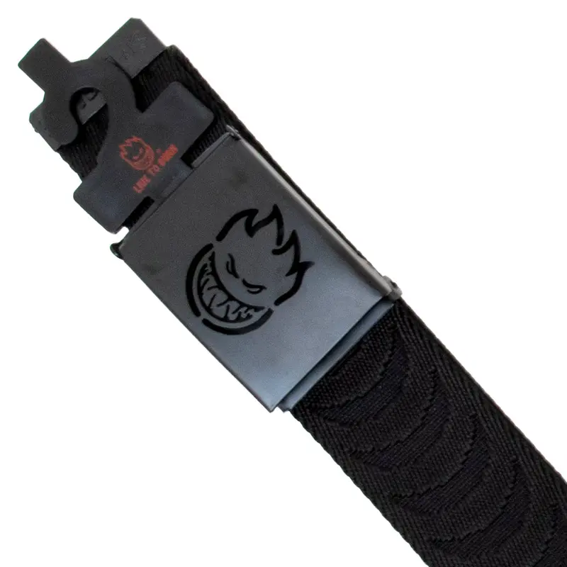 Textured Jacquard Belt With Cutout Design – Black 1