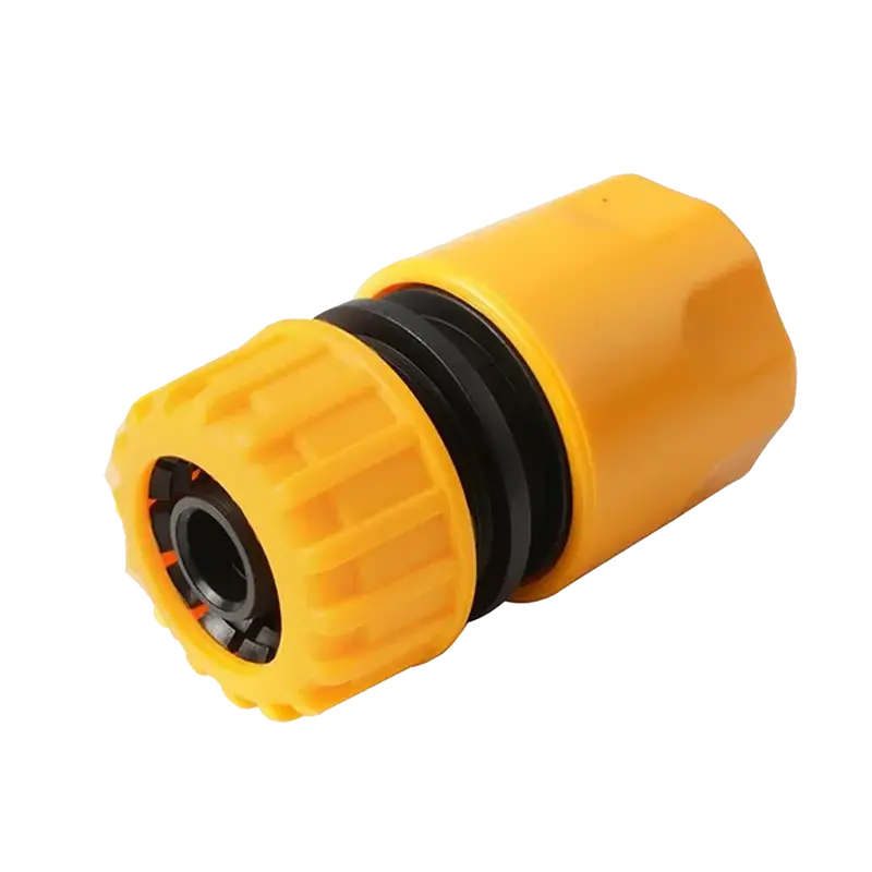 Tolsen 1/2-Inch Hose Connector With Built-In Water Shut-Off Valve 1