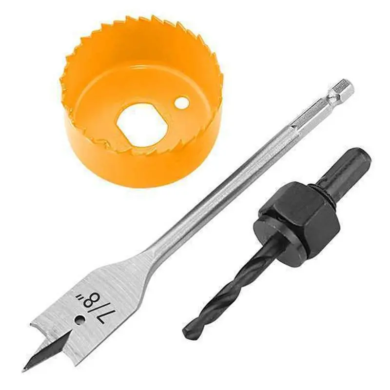 Tolsen 3-Piece Lock Installation Holesaw Set – For Door Prep And Hardware Fitting 1