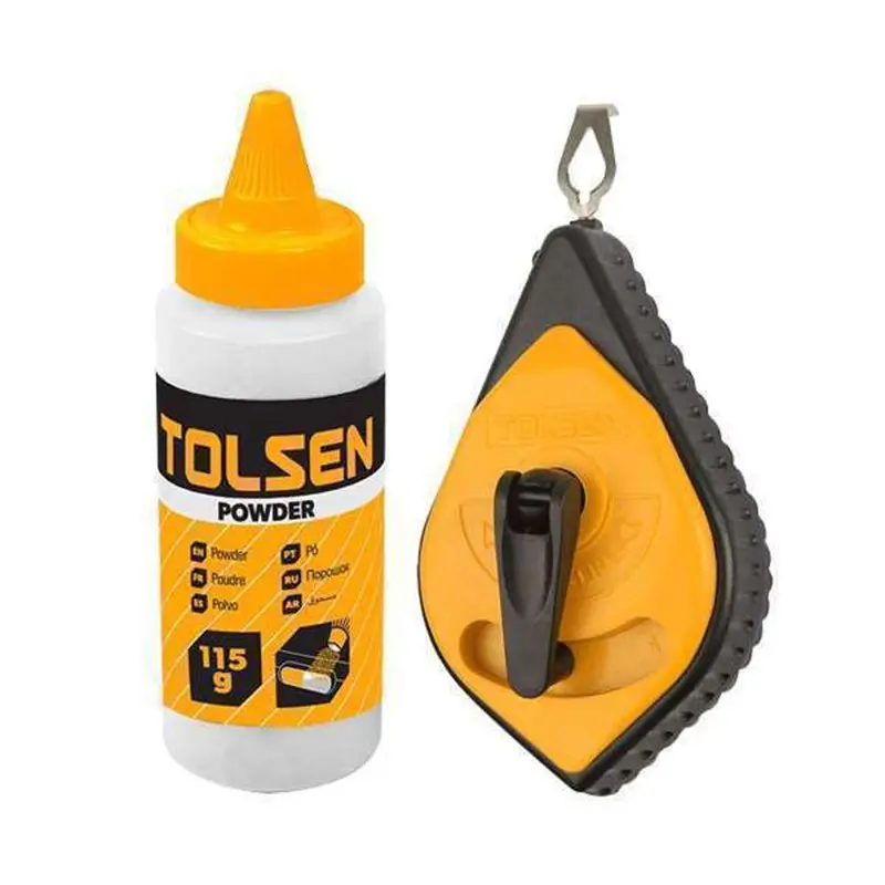 Tolsen 30-Meter Chalk Line Reel Kit With Snap Line And Cartridge 1