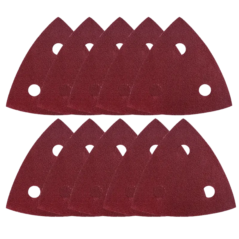 Tolsen 80Mm Square Sanding Sheets Pack – 10-Piece Assortment For Detail Sanding 1