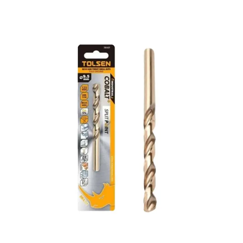 Tolsen Cobalt Steel Twist Drill Bit – 8.0Mm Diameter, Single-Piece High-Performance Bit 1