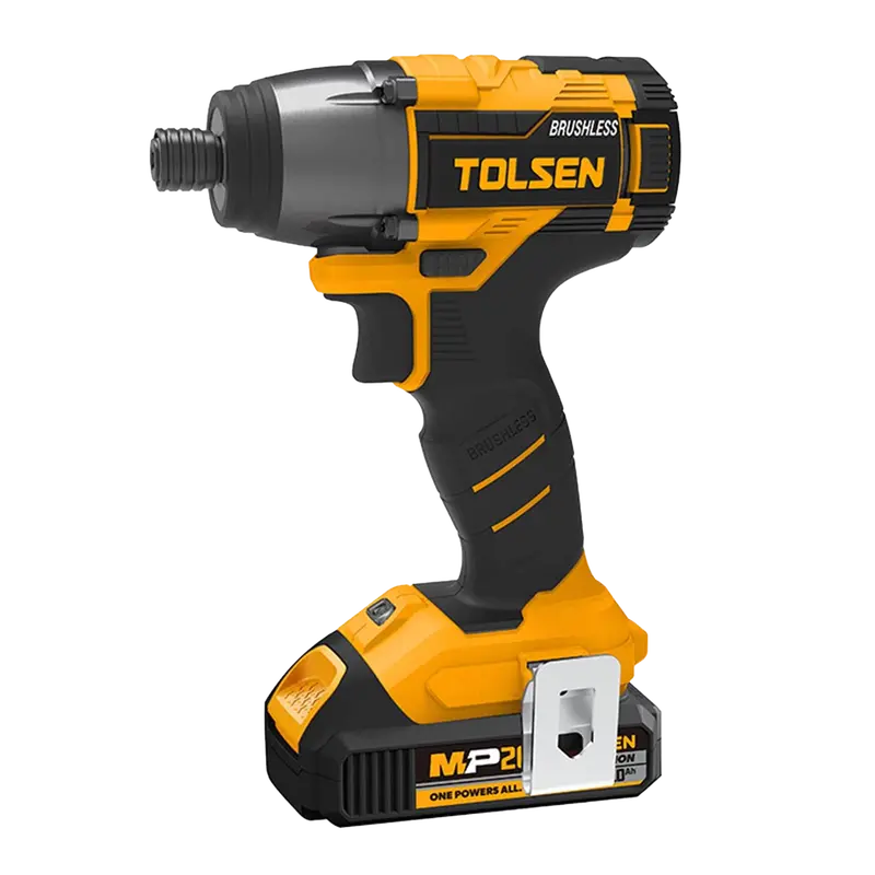 Tolsen Cordless 1/4-Inch Impact Driver Kit – Includes 2 × 2.0Ah Batteries & Charger 1