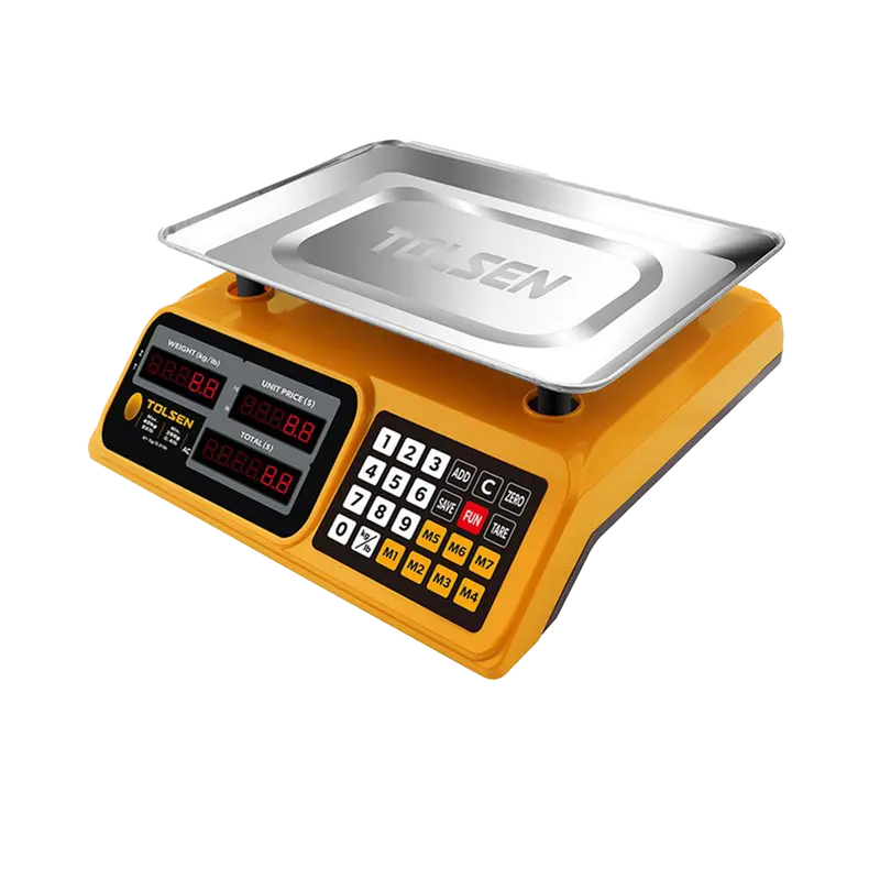 Tolsen Digital Commercial Price Label Scale – High-Precision Weighing Scale 1