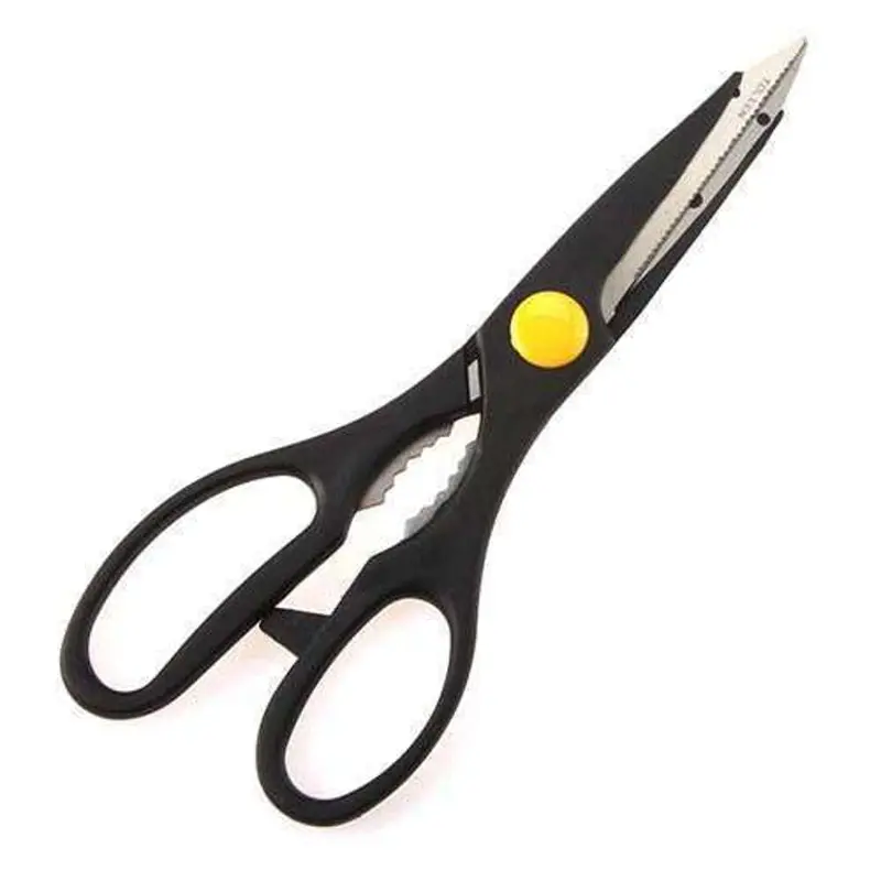 Tolsen Premium Kitchen Scissors – 8-Inch, Stainless Steel Blades With Ergonomic Black Handles 1