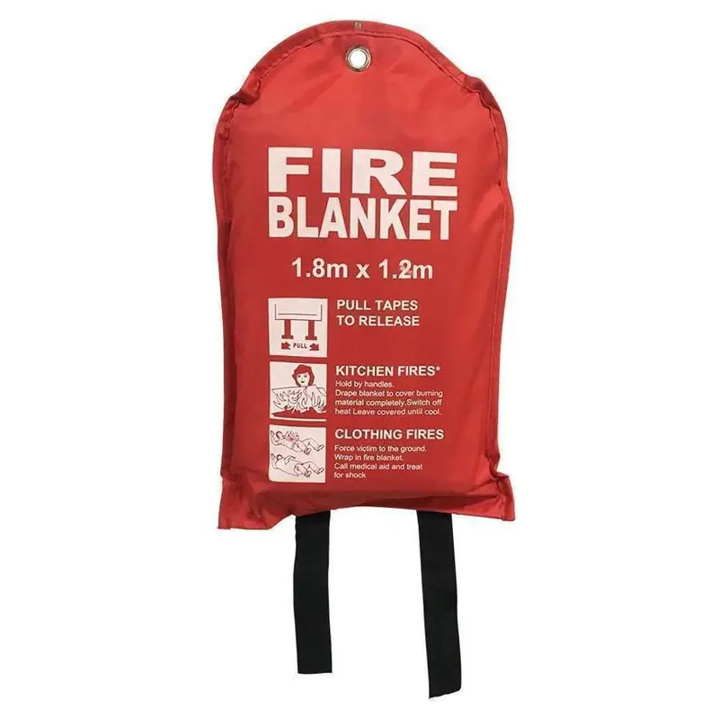 Tombo Fire Blanket – Heavy-Duty Flame-Resistant Safety Blanket, 1.2 X 1.8 M 1