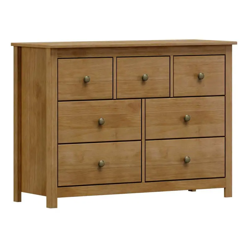 Topazio Solid Wood 7-Drawer Chest – 1100 X 405 X 805 Mm, Freijo Finish 1