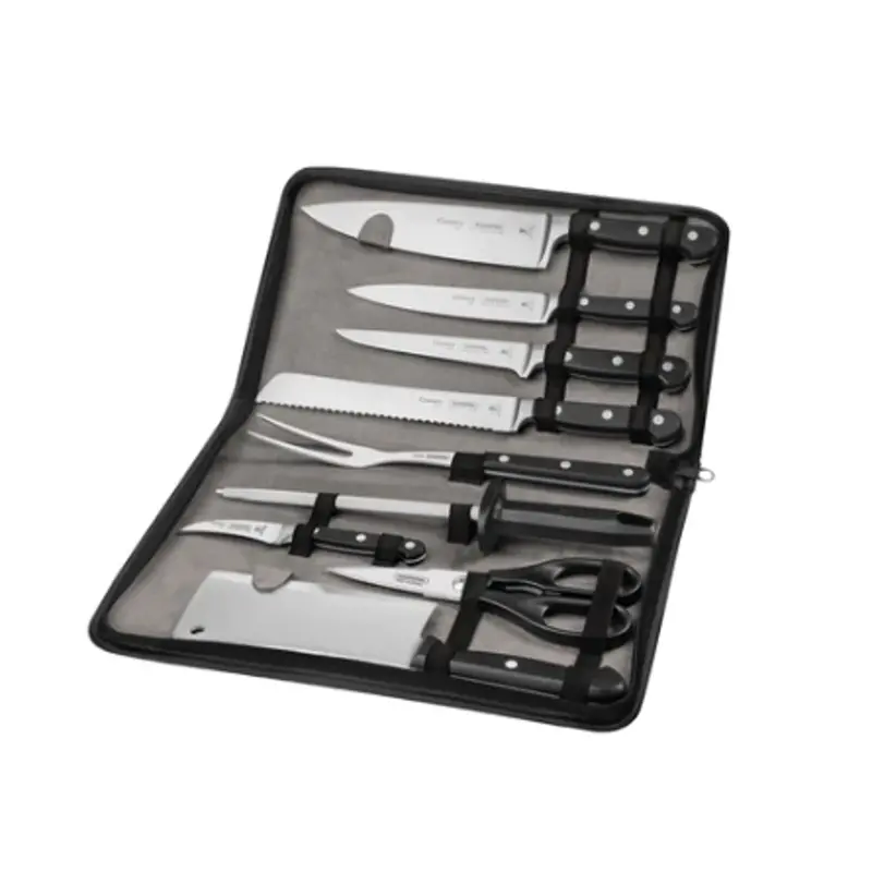 Tramontina Chef 10-Piece Knife Set With Carry Bag – Commercial Grade 1