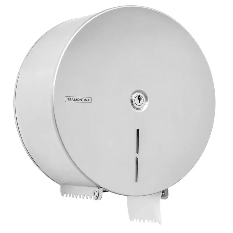 Tramontina Large-Roll Toilet Paper Dispenser – Stainless Steel Wall Mount 1