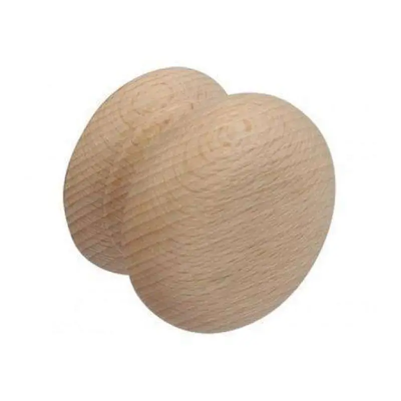 Unpolished Wooden Cabinet Knob – 35Mm Diameter 1