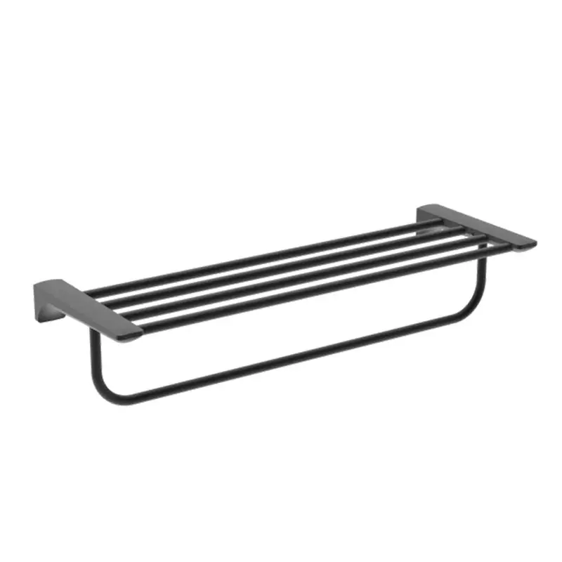 Venus Ii Double Towel Bar – Matte Black Finish (594 X 200Mm) 1