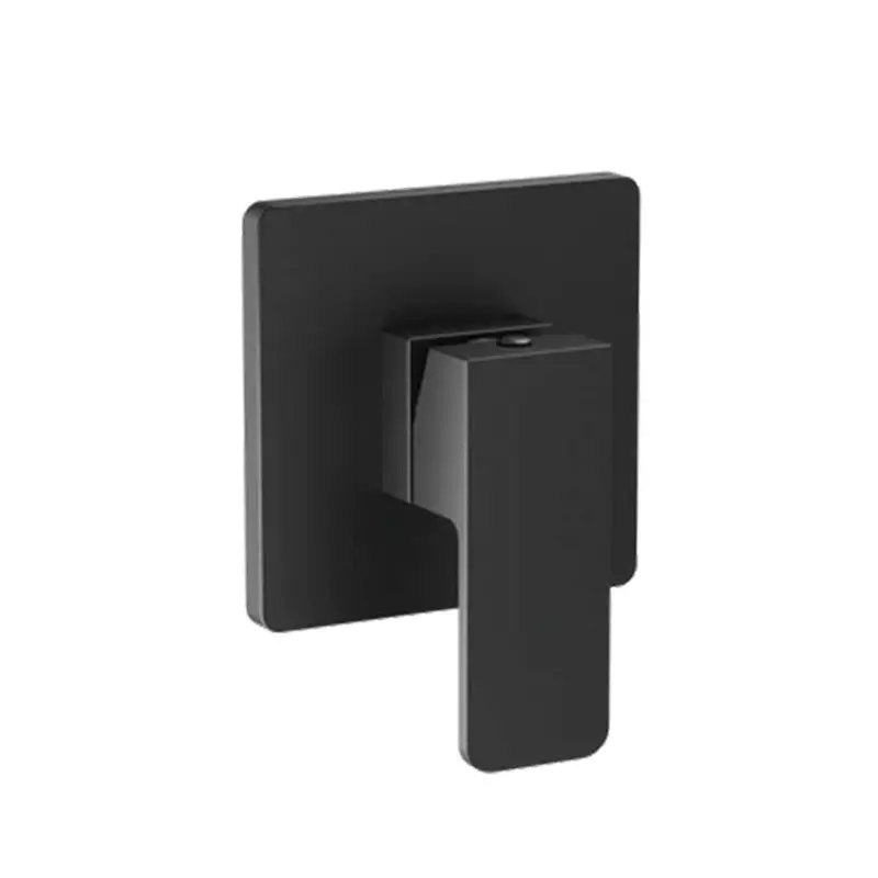 Venus Ii Matte Black Concealed Shower Thermostatic Mixer – No Diverter (110 Mm Depth) 1