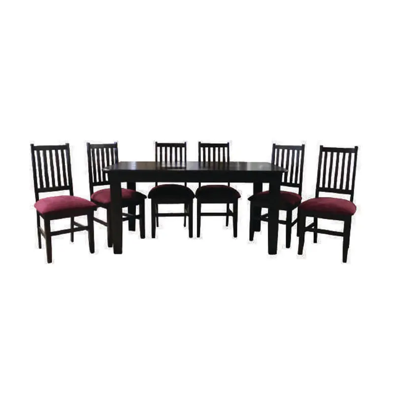 Webster 7-Piece Dark-Stained Dining Set – 1600 × 920 × 780 Mm 1