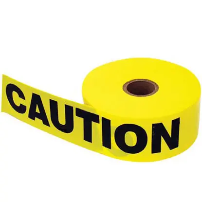 Wide Caution Tape - 1000 Feet × 3 Inches, Yellow With Bold "Caution" Lettering 1