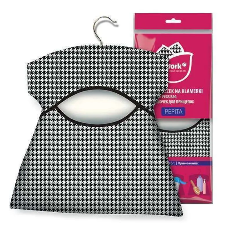 York Compact Clothes Peg Storage Bag – Organized Hanging Design 1