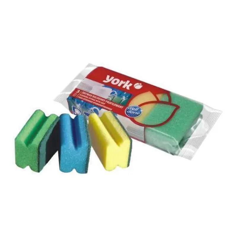 York Non-Slip Scouring Sponge Set – 3-Pack 1