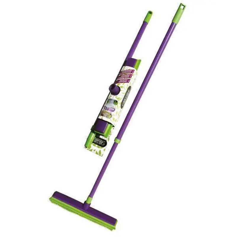 York Prestige Rubber Broom With Telescopic Adjustable Handle 1