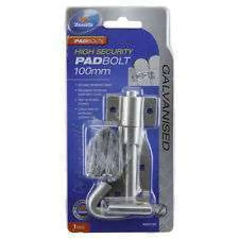 Zenith Heavy-Duty High-Security Padbolt – 100Mm Length 1