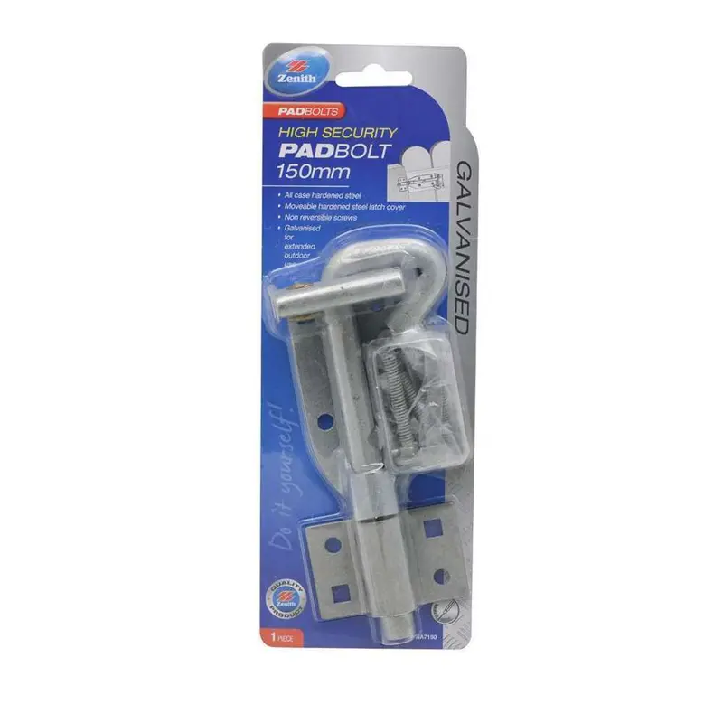 Zenith Heavy-Duty High-Security Padbolt – 150Mm Length 1