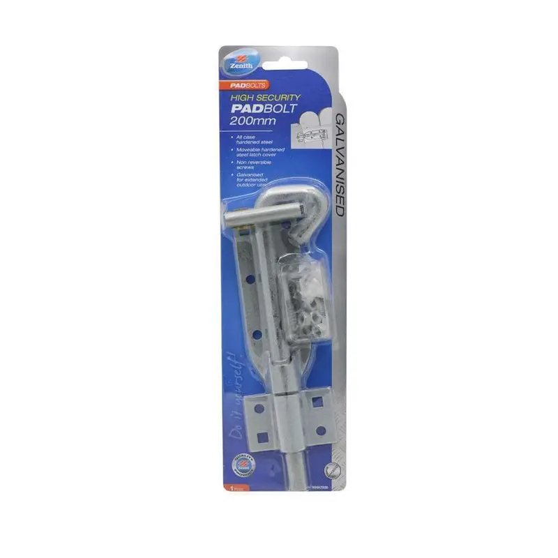 Zenith Heavy-Duty High-Security Padbolt – 200Mm Length 1