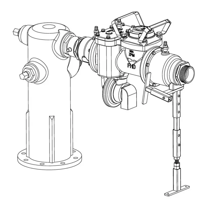 Zenner Dedicated Fire Hydrant Meter Stand – Zhsd-Stand 1
