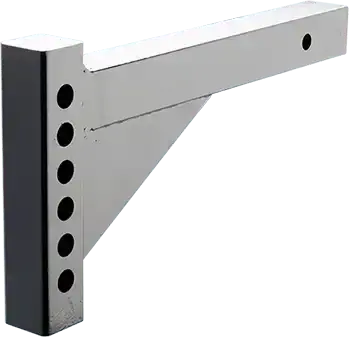 3-Inch Drop / 7-Inch Rise Adjustable Trailer Hitch Receiver With 18-Inch Shank 1